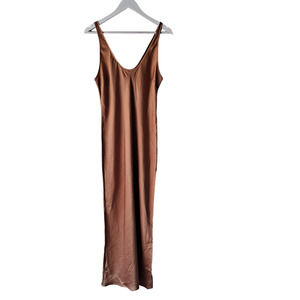 L'Agence Akiya Tank Dress in Dark Caramel - Size M